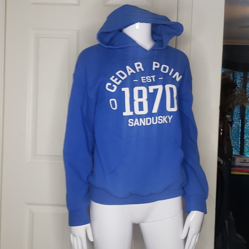 Cedar Point Blue Hoodie Small
